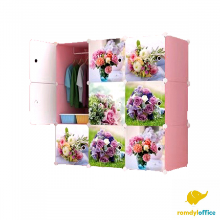 Mobilier de Camera - Dulap modular 9 cuburi 110*37*110cm