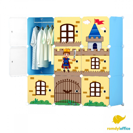 Mobilier de Camera - Dulap modular 9 cuburi 110*37*110cm