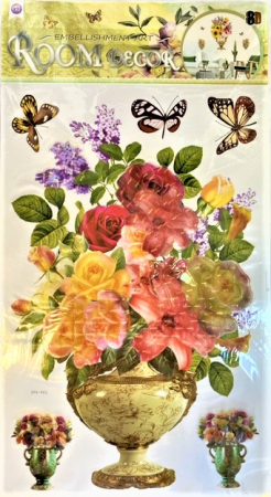 Stickere si ambalare - EFE STICKER 6D FLOWERS