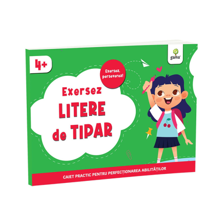 Carti si caiete de colorat 11% - Exersez Litere de Tipar