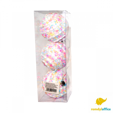 Articole decor - Globuri Christmas 8cm 3/set