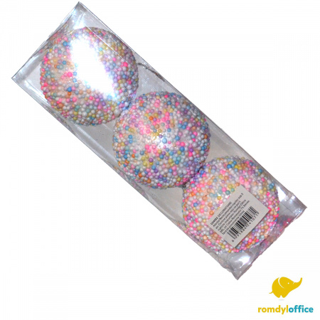 Accesorii de Craciun - Globuri Christmas 8cm 3/set