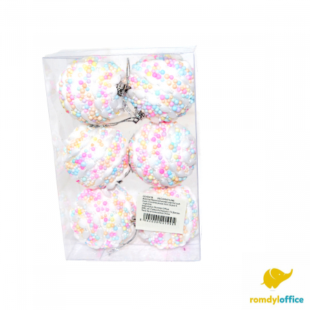 Accesorii de Craciun - Globuri Christmas blue 6cm 6/set