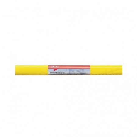 Hartie colorata si de creativitate - Hartie creponata galbena, 50x250 cm, HERLITZ