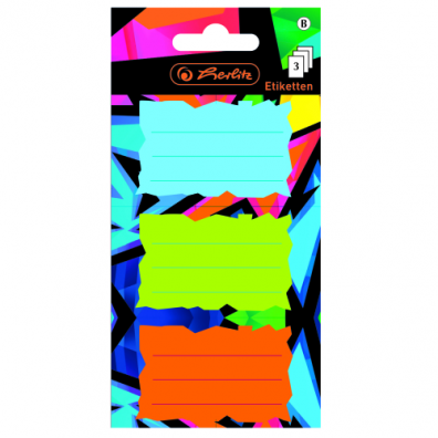 Coperti si Etichete scolare - Etichete scolare Neon Art 9 buc/set