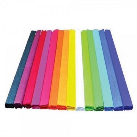 Hartie colorata si de creativitate - HARTIE CREPONATA 50X200CM 10 CUL/SET