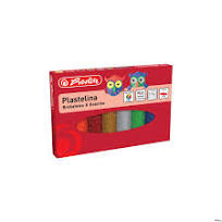 Plastilina, traforaj si lucru manual - Plastilina, set 8 culori cu sclipici