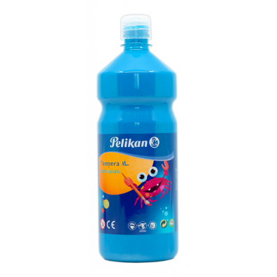 Acuarele, Tempera, Guase, Pensule - Tempera 1L Turcoaz Pelikan