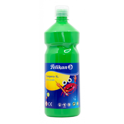 Acuarele, Tempera, Guase, Pensule - Tempera 1L Verde Pelikan