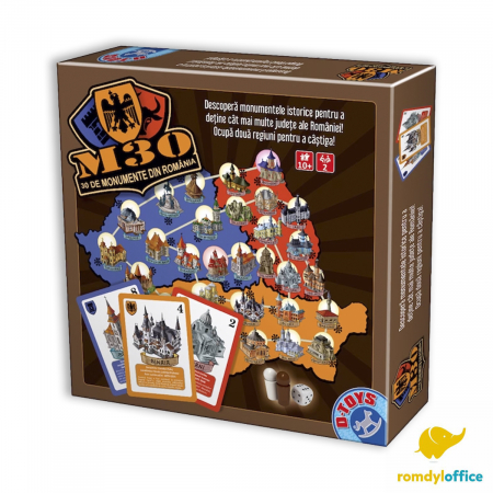 Jocuri de societate - Joc 30 Monumente din Romania, D-TOYS