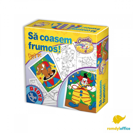 Jocuri creative si craft-uri - Joc Sa Coasem Frumos, Joc de indemanare