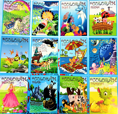 Carti si caiete educative de colorat - KP-CAIET DE COLORAT "COLORAM" A4