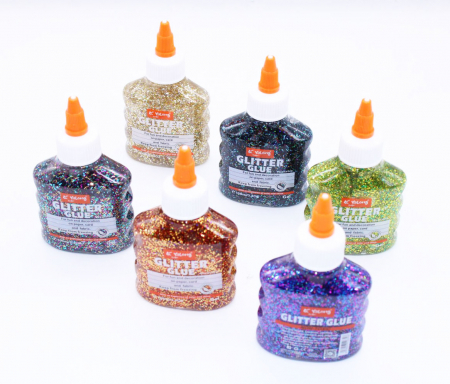 Accesorii pentru birou - Lipici lichid cu gliter 100ml Yalong