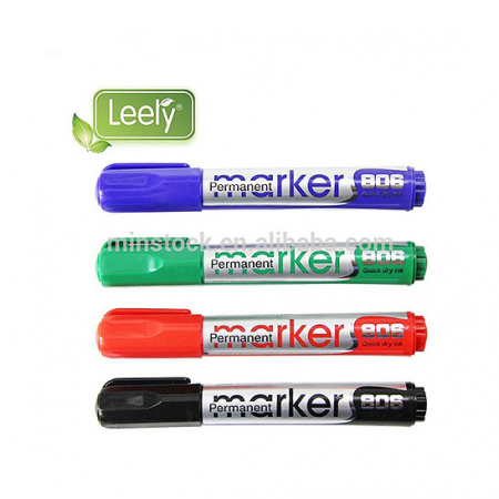 Markere si whiteboard - Marker permanent, albastru, Leely