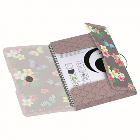 Organizare si arhivare - Mapa A4 PP cu elastic Ladylike Butterflies