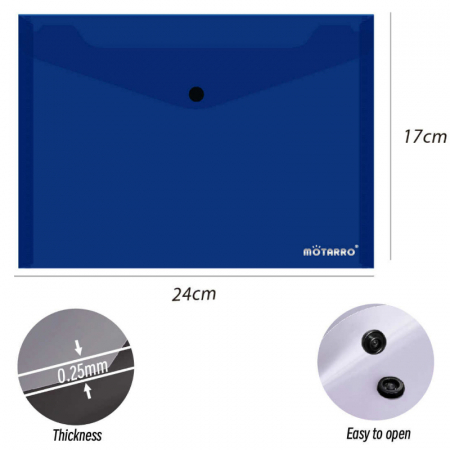 Organizare si arhivare - Mapa plastic A5 cu buton 24*17cm
