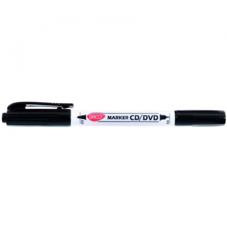Instrumente de scris - Marker CD/DVD 2 capete, Negru