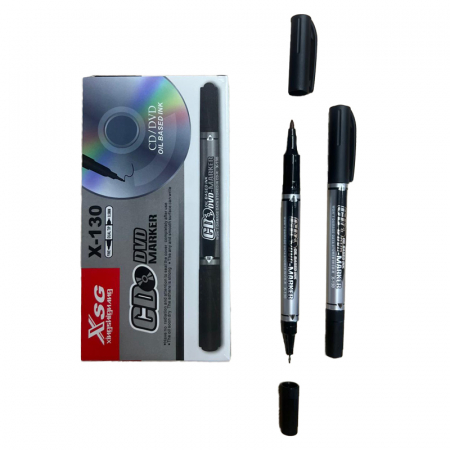 Instrumente de scris - MARKER CU 2 CAPETE NEGRU