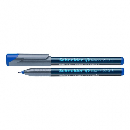 Markere permanente, whiteboard si burete de sters - Marker permanent universal, OHP Maxx 220 S, albastru