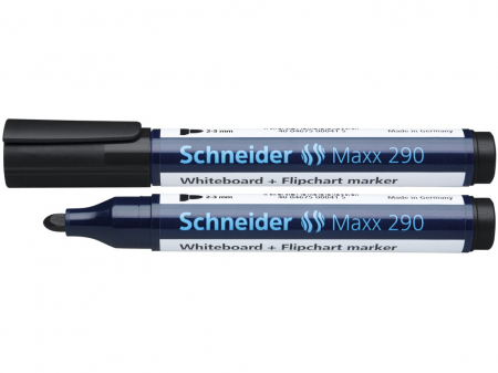 Instrumente de scris - Marker Whiteboard si Flipchart, Maxx 290, negru