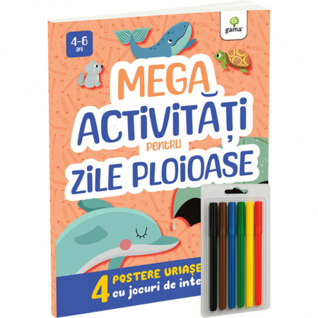 Rechizite scolare - Mega activitati pentru zile ploioase