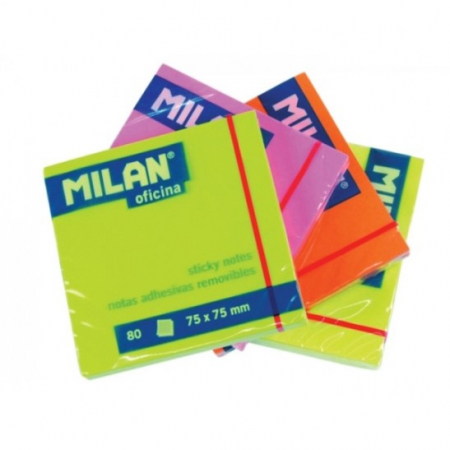 Cuburi de hartie si notite autoadezive - Notes adeziv 76mm x 76mm, MILAN