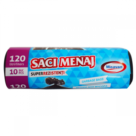 Produse de curatenie - MISAVAN SACI MENAJ 120 L 10/SET