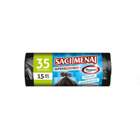 Produse de curatenie - MISAVAN SACI MENAJ 35 L 15/SET