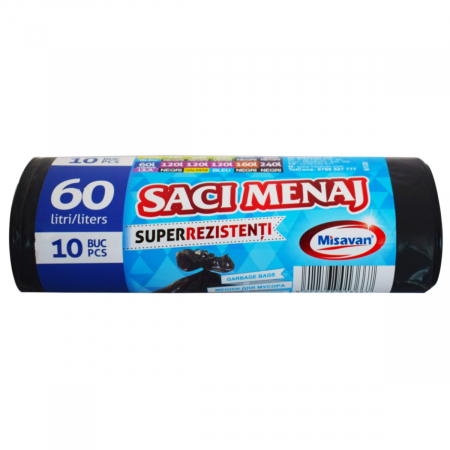 Produse de curatenie - MISAVAN SACI MENAJ 60 L 10/SET