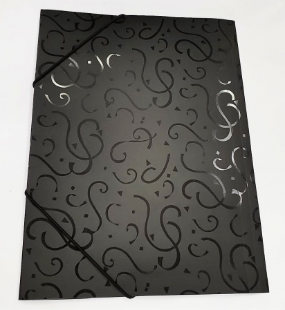 Mapa elastic si capsa, Mapa conferinta, Clipboard-uri - MAPA PLASTIC CU INSERTII SI ELASTIC A4