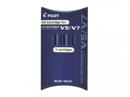 Instrumente de scris - PILOT REZERVA ROLLER V5/V7 ALBASTRU 3/SET