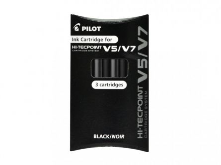 Instrumente de scris - PILOT REZERVA ROLLER V5/V7 NEGRU 3/SET