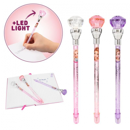 Pixuri cu accesorii - PIX cu diamant stralucitor si led Top Model