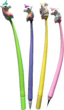 Pixuri cu accesorii - Pix cu gel albastru si accesorii ponei