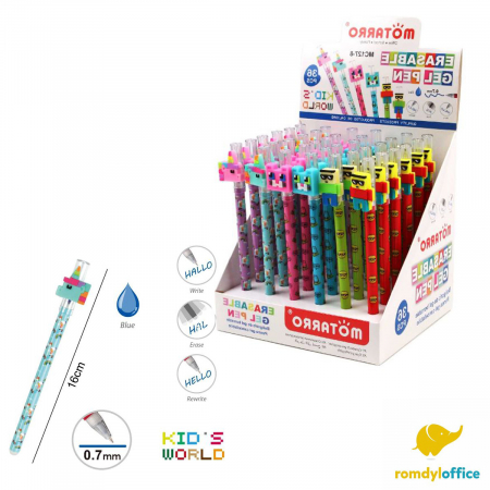 Pixuri cu gel - Pix cu radiera si accesoriu