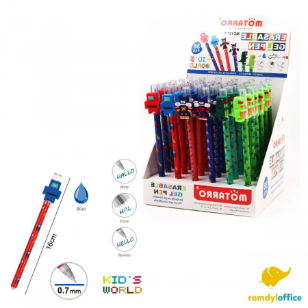 Pixuri cu gel - Pix cu radiera si accesoriu