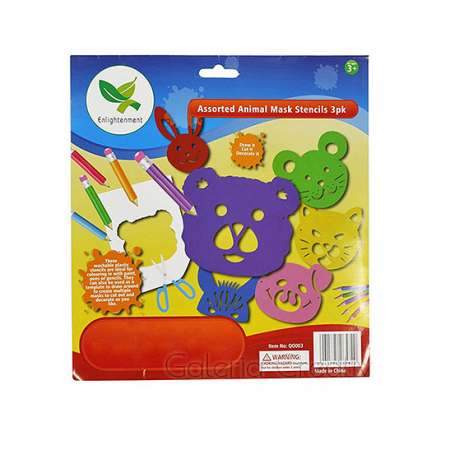 Jucarii - PLANSA-2 SABLON CREATIV  ANIMALE 3/SET