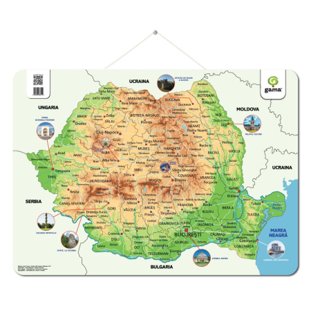 Carti si caiete de colorat 21% - Postere harta Romaniei