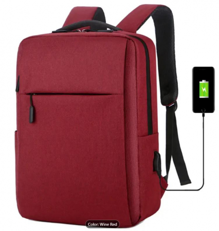 Ghiozdane, Rucsaci si Genti - Rucsac scolar textil rosu 41*29 cm