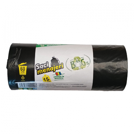Produse de curatenie - SACI MENAJ 60L 15/SET ALLY