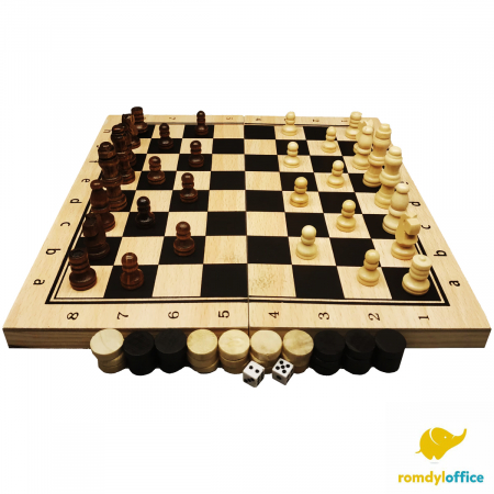 Jocuri de societate - SAH-2 JOC DE TABLE CU SAH 35*4*18cm MIJLOCIU