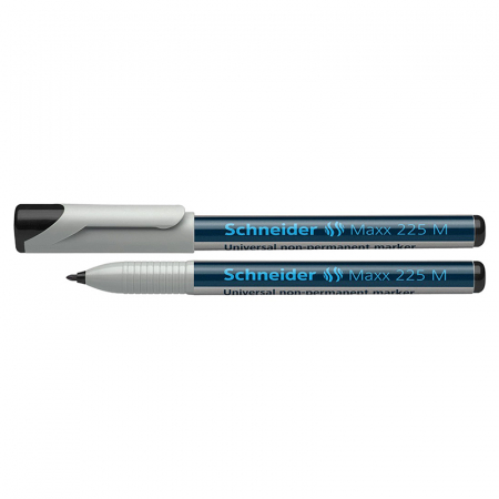 Markere permanente, whiteboard si burete de sters - SCH-MARKER FIN NEPERMANENT 1mm COD221M NEGRU