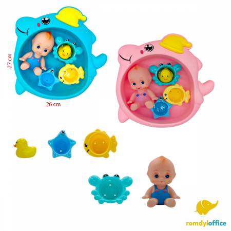 Jucarii de exterior - Set cadita cu bebelus si accesorii 28 x 6 x 29 cm