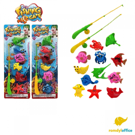 Animale si ferme - Set pescuit din plastic