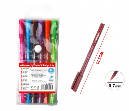 Pixuri cu gel - Set pix cu gel color 6 bucati/set