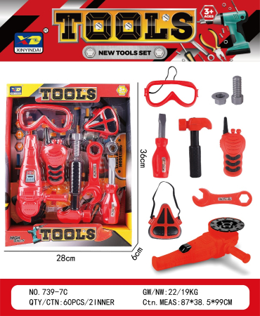 Jucarii - Set unelte cu accesorii 28*6*36cm