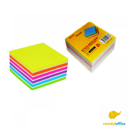Cuburi de hartie si notes adezive - Notes adeziv color 76*76mm 500coli