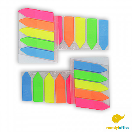Cuburi de hartie si notes adezive - Index pastifiat 76*51mm 5 cul 100 file