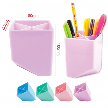 Suporturi si cosuri de birou - Suport pix plastic 10*8*8 cm