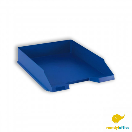 Suporturi si cosuri de birou - Tavita din plastic pentru documente A4, albastru